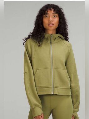 Lululemon Scuba Oversized Full-Zip in Bronze Green